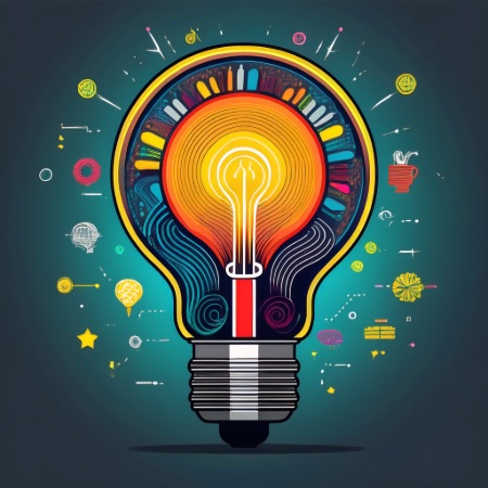 artistic lightbulb