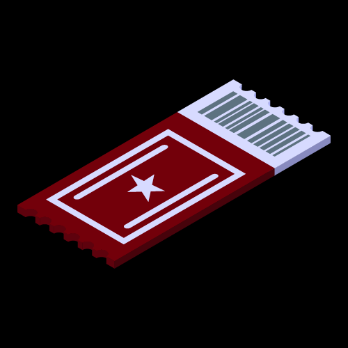 Vector art of a ticket